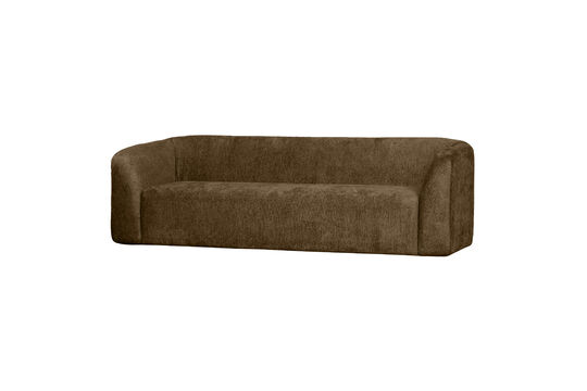 Canapé 3 places velours texturé laiton Sloping