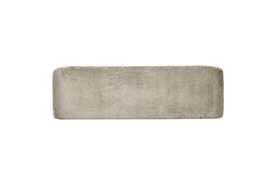 Forme arrondie et conviviale Très grand confort d\'assise Tapissé en velours texturé (100%