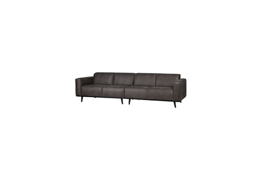 Voir la fiche produit canapé 4 places 280 cm Éco-cuir Gris foncé STATEMENT Canapé 4 places 280 cm Éco-cuir Gris foncé STATEMENT