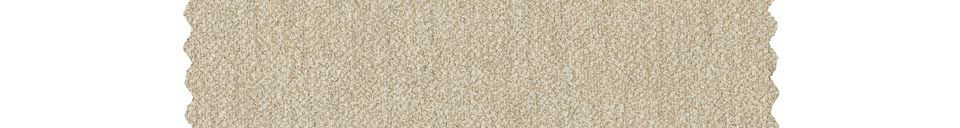 Mise en avant matière Canapé 4 places en tissu beige Hang