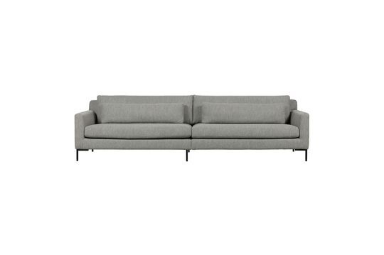 Canapé 4 places en tissu gris clair Hang Détouré