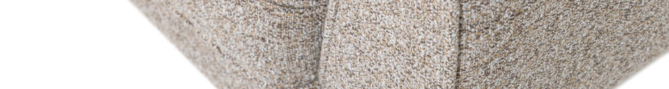 Mise en avant matière Canapé 4 places XL 230 cm Tissu Tissé Marron Chiné Rocco