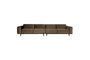 Miniature Canapé 4 places XL 372 cm Velours Taupe Statement Détouré