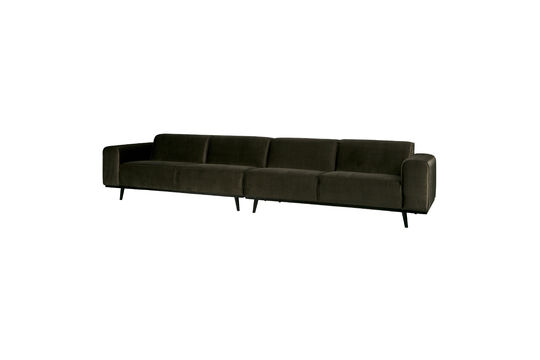 Canapé 4 places XL 372 cm Velours Vert Statement Détouré