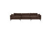 Miniature Canapé 4,5 places en tissu marron foncé Summer 2