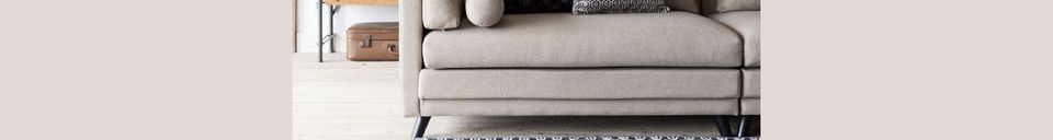 Mise en avant matière Canapé beige Linde