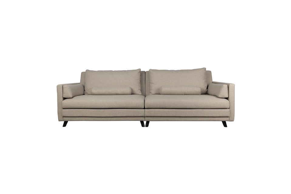 Deux grands coussins de dossiers, deux petits supports de reins et de bras complètent l\'ensemble