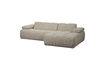 Miniature Canapé chaise longue droite bouclé beige mélange Mojo 1