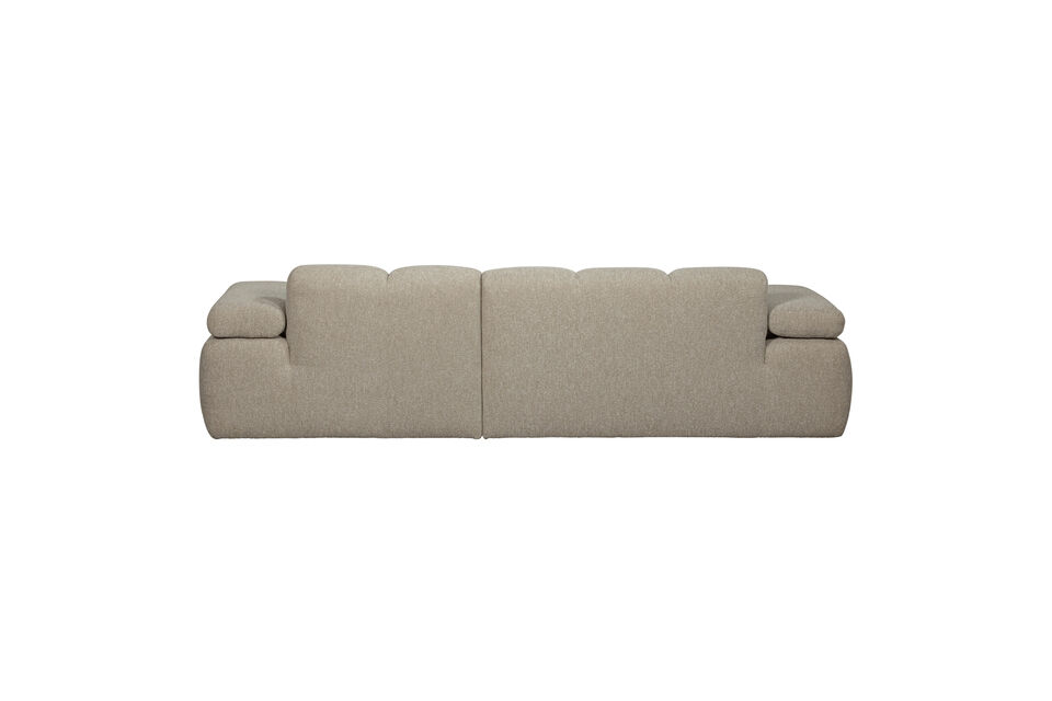 Le canape chaise longue peut etre commande avec la partie longue a gauche et a droite