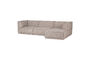 Miniature Canapé chaise longue droite chenille grosse Naturel MANU Détouré