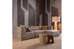 Miniature Canapé chaise longue droite chenille grosse Naturel MANU 2
