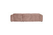 Miniature Canapé chaise longue droite chenille taupe/rose CLOUD 5