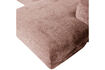 Miniature Canapé chaise longue droite chenille taupe/rose CLOUD 7