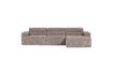 Miniature Canapé chaise longue droite tissu côtelé sable NOVI 2