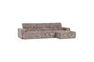 Miniature Canapé chaise longue droite tissu côtelé sable NOVI 3