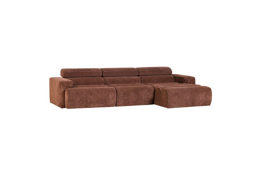 Voir la fiche produit canapé chaise longue droite tissu côtelé terra NOVI Canapé chaise longue droite tissu côtelé terra NOVI