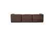 Miniature Canapé chaise longue droite velours marron MANU 6