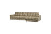 Miniature Canapé chaise longue droite velours structuré Wheatfield SECOND DATE 1