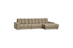 Miniature Canapé chaise longue droite velours structuré Wheatfield SECOND DATE 3