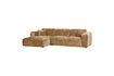 Miniature Canapé chaise longue gauche chenille jaune miel CLOUD 1