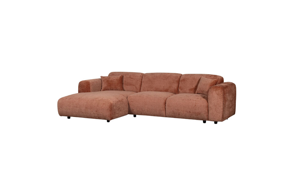 Canapé chaise longue gauche chenille terra CLOUD Woood