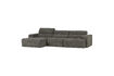 Miniature Canapé chaise longue gauche gris chiné Novi 3