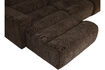 Miniature Canapé chaise longue gauche marron foncé mélangé NOVI 6