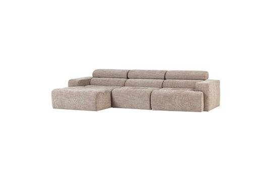 Voir la fiche produit canapé chaise longue gauche naturel chiné NOVI Canapé chaise longue gauche naturel chiné NOVI