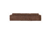 Miniature Canapé chaise longue gauche tissu côtelé marron moka NOVI 5