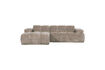 Miniature Canapé chaise longue gauche tissu côtelé sable foncé MOJO 2
