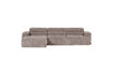 Miniature Canapé chaise longue gauche tissu côtelé sable Novi 2