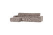 Miniature Canapé chaise longue gauche tissu côtelé sable Novi 4