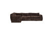 Miniature Canapé d'angle à gauche chenille 3D brun foncé Baggy 3