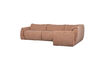 Miniature Canapé d'angle droit 301x210 cm chenille vieux rose Baggy 5