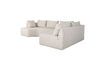 Miniature Canapé d'angle droit 5 places en Polyester Beige Prosper 4