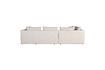 Miniature Canapé d'angle droit 5 places en Polyester Beige Prosper 5