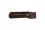 Miniature Canapé d'angle droit chenille 3D brun foncé Baggy Détouré