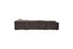 Miniature Canapé d'angle droit chenille brun chaud CLOUD 5