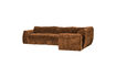 Miniature Canapé d'angle droit en chenille 3D brun moyen BAGGY 3