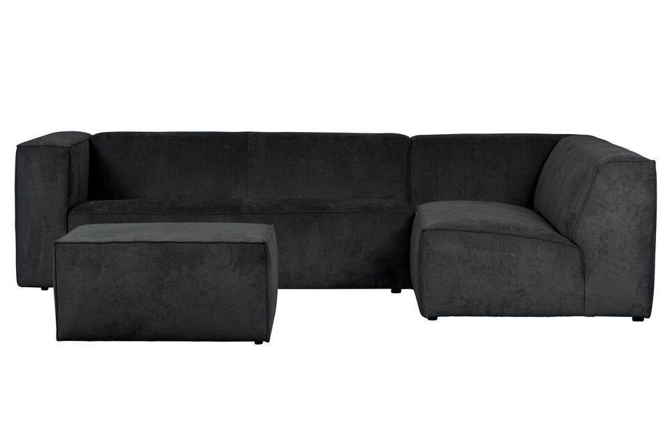 Transformez votre salon en un espace spacieux et confortable avec ce canapé d'angle design.