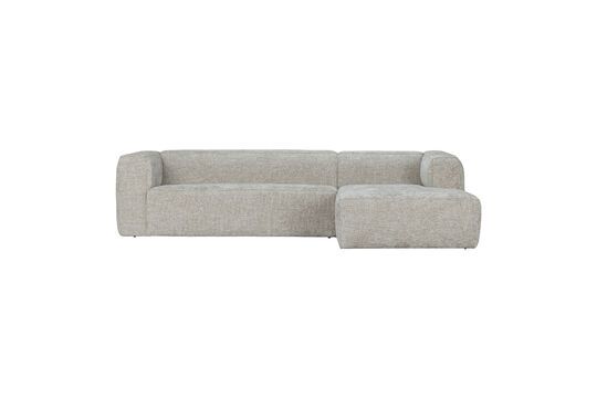 Canapé d'angle droit en tissu beige Bean Détouré