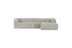 Miniature Canapé d'angle droit en tissu beige Bean 1