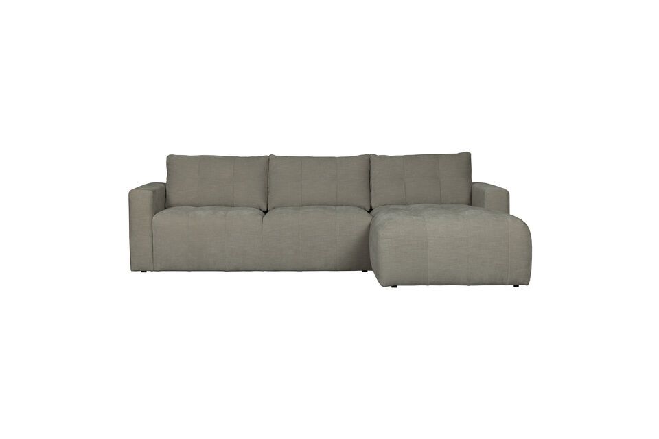 Canapé d'angle droit en tissu gris clair Bar Vtwonen