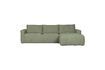 Miniature Canapé d'angle droit en tissu vert Bar 1