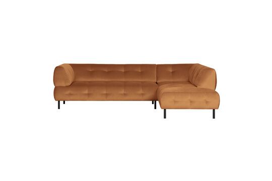 Canapé d'angle droit en velours cinnamon Lloyd