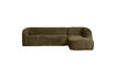 Miniature Canapé d'angle droit en velours structuré Bonsai Sloping 2