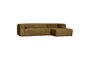 Miniature Canapé d'angle droit velours structuré Spices BEAN Détouré