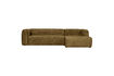 Miniature Canapé d'angle droit velours structuré Spices BEAN 2