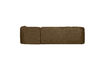 Miniature Canapé d'angle droit velours texturé laiton Sloping 3