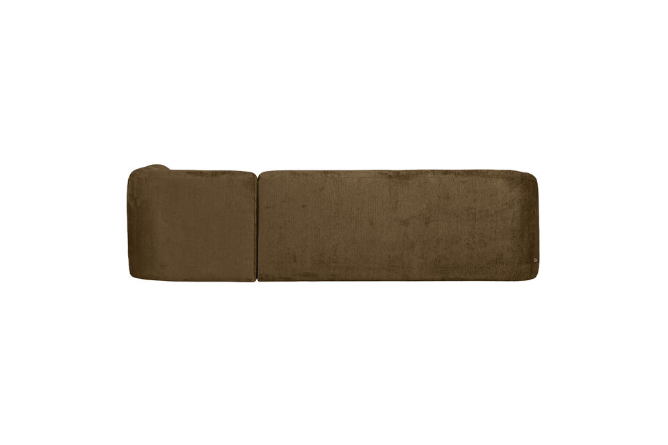 Forme arrondie agreable Tres grand confort d\'assise Rembourre en tissu jacquard grossier (100 %